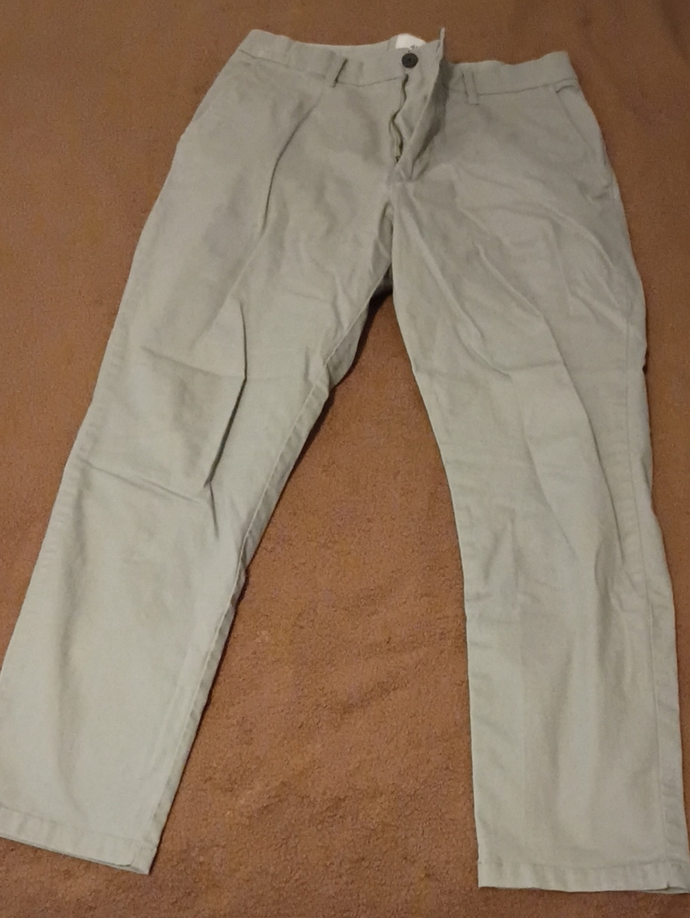 H&M Men's Khaki Chinos in Light Beige